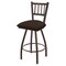 Holland Bar Stool Co 30" Swivel Bar Stool, Brnz Finish, Rein Coffee Seat X810 - alternate 1
